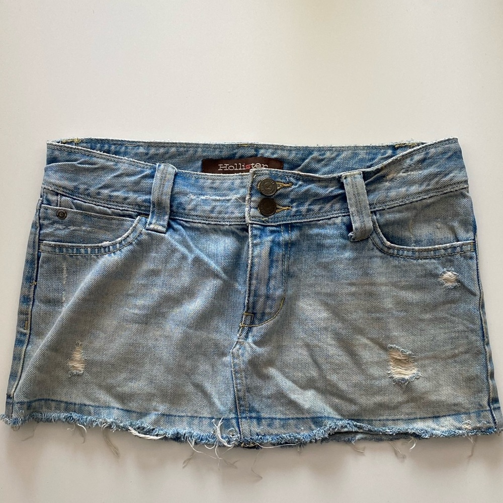 Hollister Denim Mini Skirt Size 3